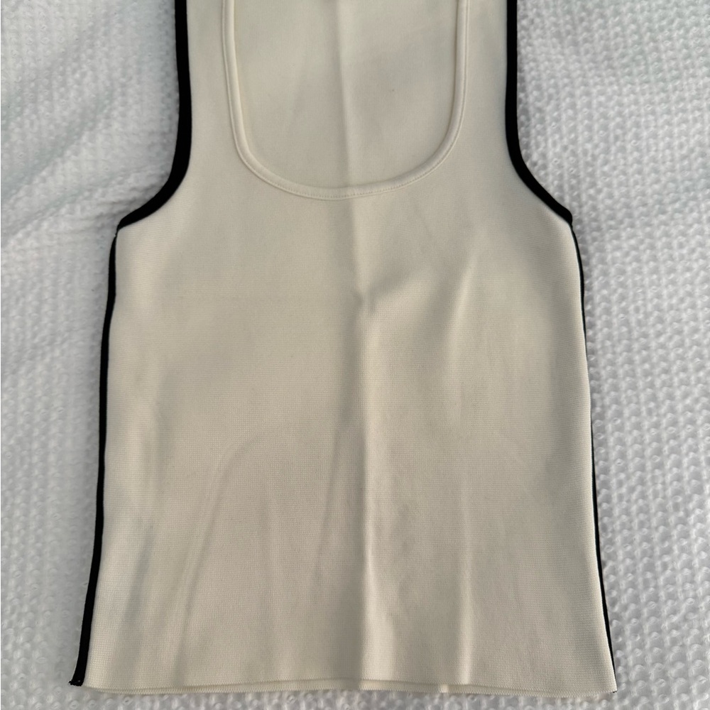 Elegant Cream Sleeveless Top